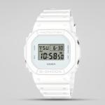 Casio G-Shock DW5600WW-7DR Grey Digital Day Date Dial White Resin Band Watch New