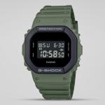 Casio G-Shock DW5610UU-3DR Black LED Day Date Digital Dial Olive Green Resin Band Watch New