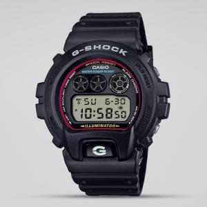 Casio G-Shock DW6900RL-1DR Grey LED Day Date Digital Dial Black Resin Band Watch New