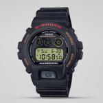 Casio G-Shock DW6900UB-9DR Grey LED Day Date Digital Dial Black Resin Band Watch New