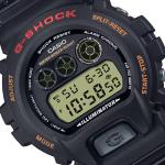 Casio G-Shock DW6900UB-9DR Grey LED Day Date Digital Dial Black Resin Band Watch New