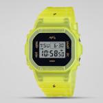 Casio G-Shock DWE5600JB-1A9DR Black Digital Day Date Dial Yellow Resin Band Watch New