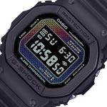 Casio G-Shock DW5600RW-1DR brilliant rainbow Digital Day Date Dial Black Resin Band Watch New