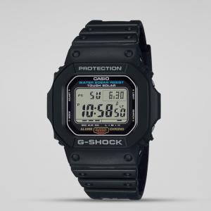 Casio G-Shock G5600UE-1DR Grey Digital Day Date Square Dial Black Resin Band Watch New
