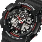 Casio G-SHOCK GA-100-1A4 Black Red LED Analog Digital Dial Resin Band Unisex Watch New
