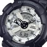 Casio G-SHOCK GA110WD-1ADR White Day Date Analog Digital Dial Black Resin Band Watch New