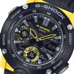 Casio G-SHOCK GA2000-1A9DR Day LED Analog Digital Dial Yellow Black Resin Band Watch New