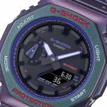 Casio G-SHOCK GA2100AH-6ADR Day LED Analog Digital Dial Purple Resin Band Watch New