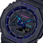 Casio G-SHOCK GA2100VB-1ADR Day LED Analog Digital Dial Black Resin Band Watch New