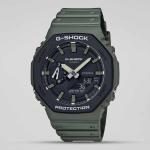 Casio G-SHOCK GA2110SU-3ADR Day LED Analog Digital Black Dial Military Green Resin Band Watch New