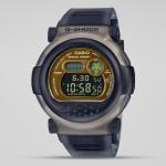 Casio G-SHOCK GB001MVB-8DR Day Date LED Digital Gold Dial Dark Grey Resin Band Watch New