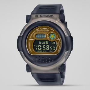 Casio G-SHOCK GB001MVB-8DR Day Date LED Digital Gold Dial Dark Grey Resin Band Watch New