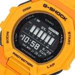Casio G-SHOCK GBD300-9DR Black LED Day Date Digital Dial Resin Band Yellow Orange Watch New