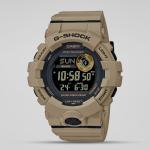 Casio G-SHOCK GBD800UC-5 Black LED Day Date Digital Dial Beige Resin Band Bluetooth Watch New