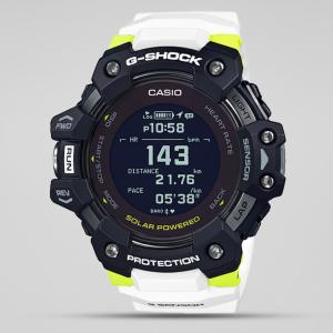 Casio G-SHOCK GBDH1000-1A7DR Black Blue LED Day Date Digital Dial White Resin Band Watch New