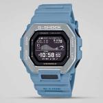 Casio G-SHOCK GBX100-2ADR Black LED Day Date Digital Dial Blue Resin Band Watch New