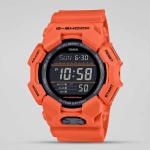 Casio G-SHOCK GD010-4DR Grey Black LED Day Date Digital Dial Orange Resin Band Watch New