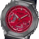 Casio G-SHOCK GM-2100B-4A Red Dial Black Resin Band Unisex Watch New