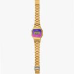 Casio A168WERG-2ADF Blue purple Digital Date Dial Gold Resin Bracelet Watch New