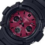 Casio G-Shock AWRM100SAR-1ADR Red Analog Digital Day Date Dial Black Resin Band Watch New