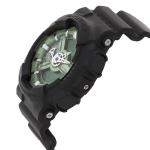 Casio G-SHOCK GA110CD-1A3DR LED Day Date Green Analog Digital Dial Black Resin Band Watch New