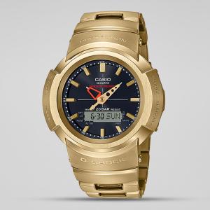Casio G-Shock AWM500GD-9ADR Black Analog Digital Day Date Dial Gold Resin Bracelet Watch New