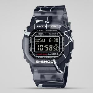 Casio G-Shock DW5000SS-1DR Black Digital Day Date Dial Transparent Resin Band Watch New