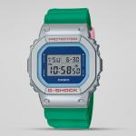 Casio G-Shock DW5600EU-8A3DR Blue Digital Day Date Dial Green Resin Band Watch New