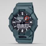 Casio G-Shock GA010-2ADR LED Day Date Display Analog Digital Dial Green Resin Band Watch New