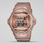 Casio Baby-G BG169G-4 Rose Gold LED Day Date Digital Dial Pink Resin Band Women's Watch New